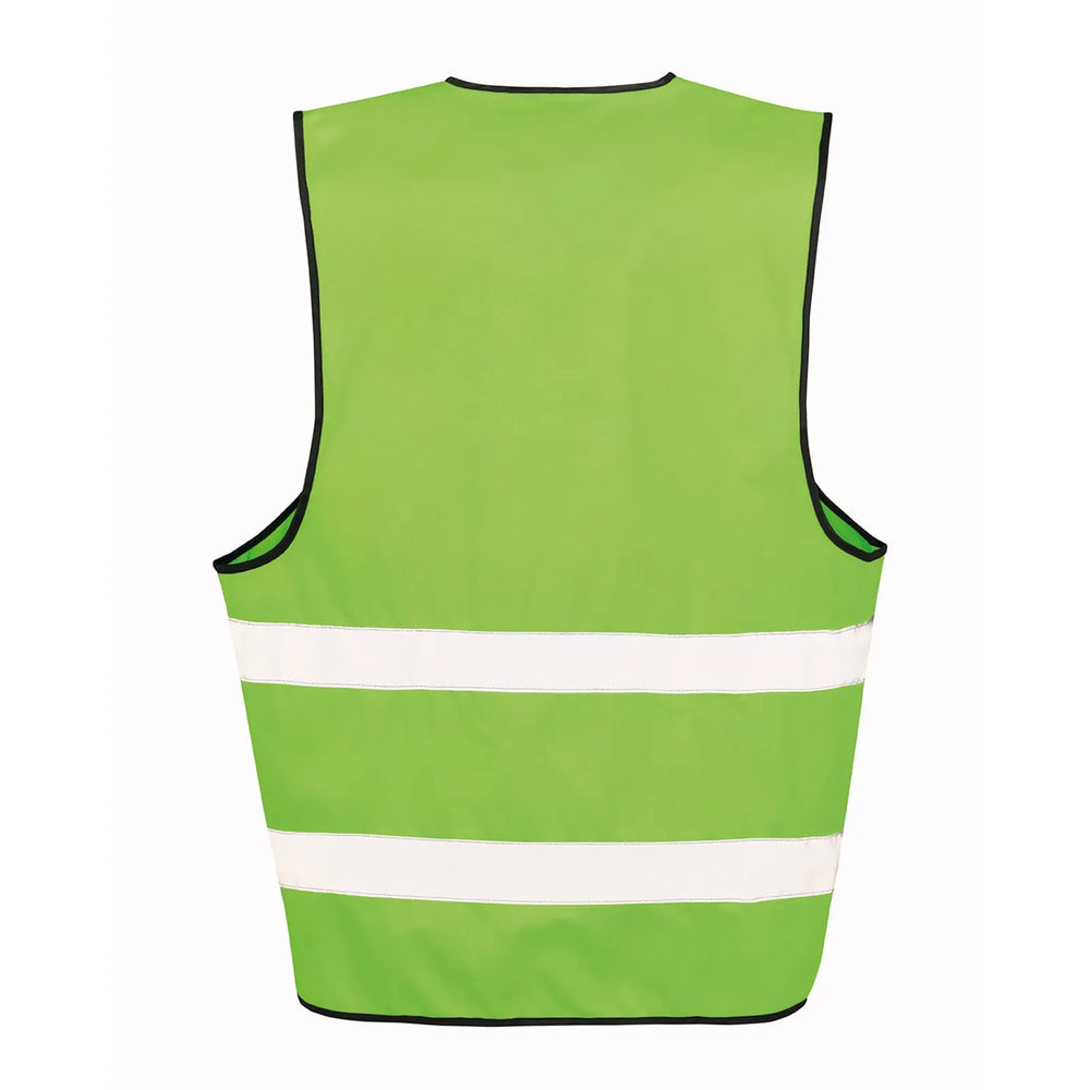 veiligheidshesje polyester reflecterend lime achterkant 16R200XEV