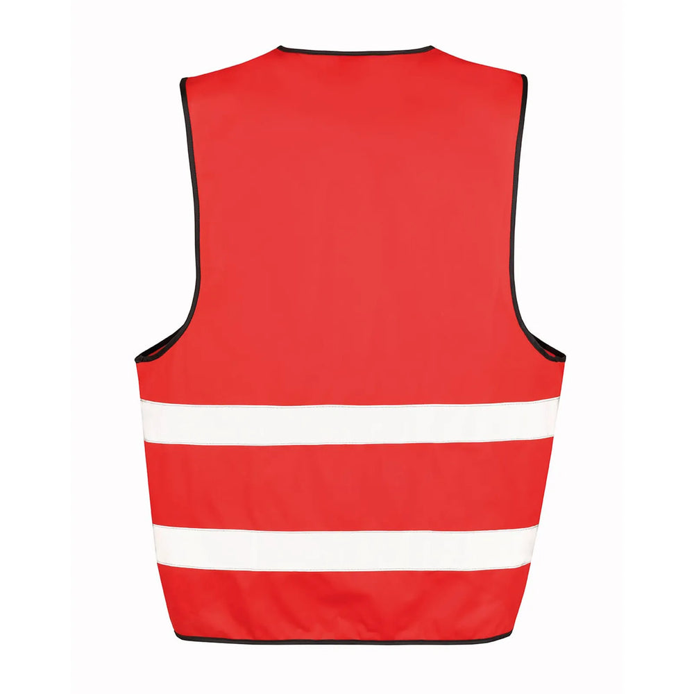 veiligheidshesje polyester reflecterend rood achterkant 16R200XEV  
