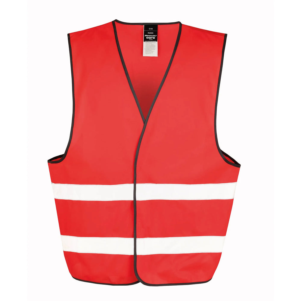 veiligheidshesje polyester reflecterend rood voorkant 16R200XEV  