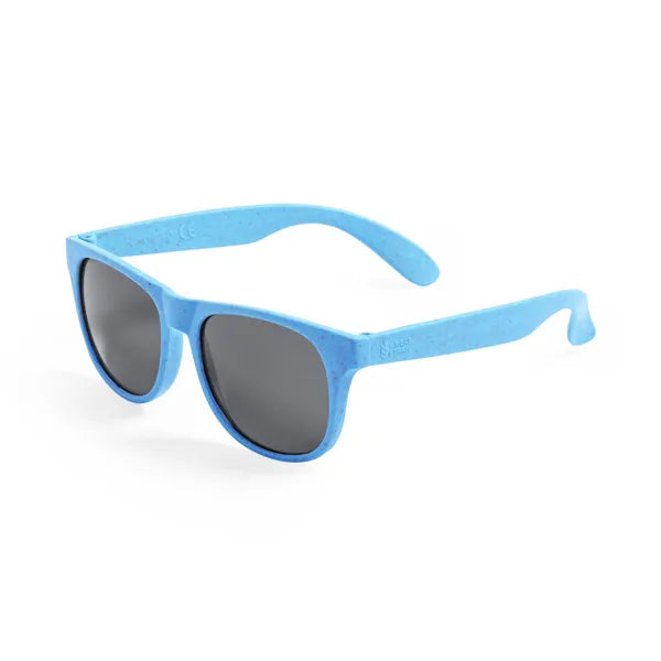 Zonnebril van tarwestro en PP met UV400-bescherming, Blauw - 171031