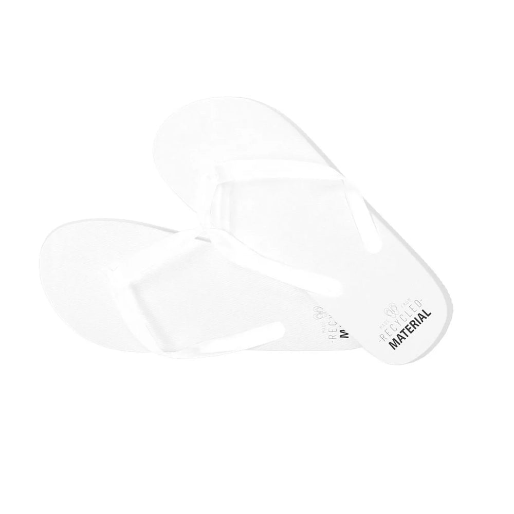 natuurlijn teenslippers van gerecycled eva met pvc bandjes wit 171602