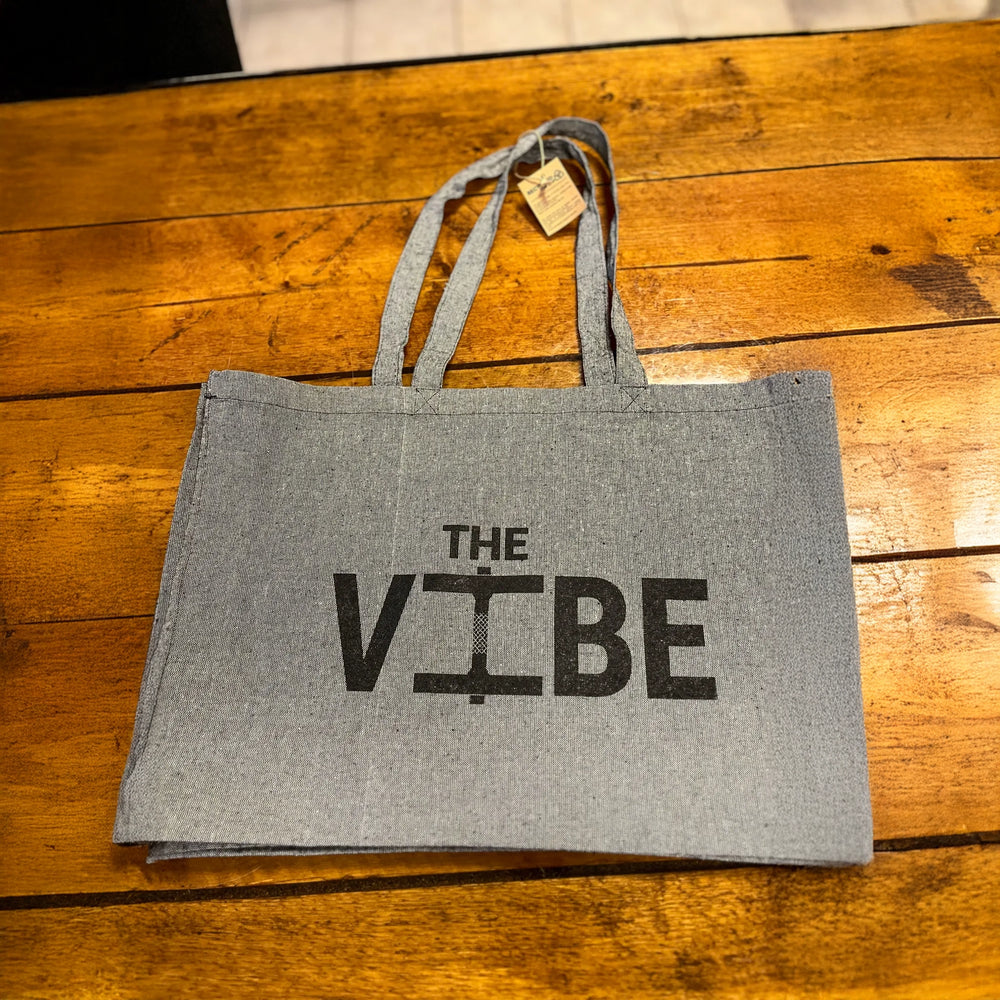 strandtas bedrukken milieuvriendelijk melange grijs met logo 1720755