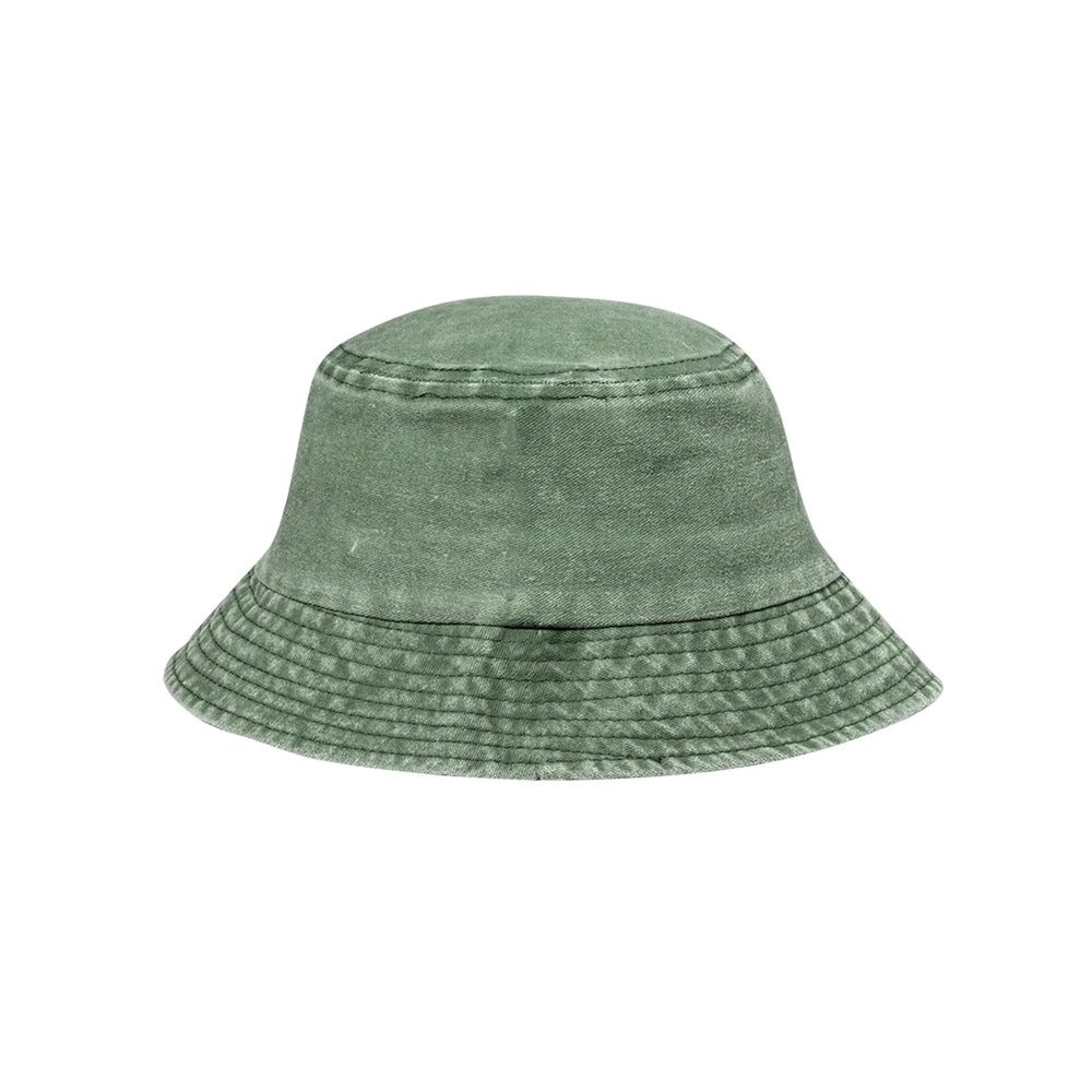 bobmuts katoen washed effect groen 1720841