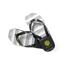 Tweekleurige teenslippers met EVA-zool en PVC-bandjes - Zwart