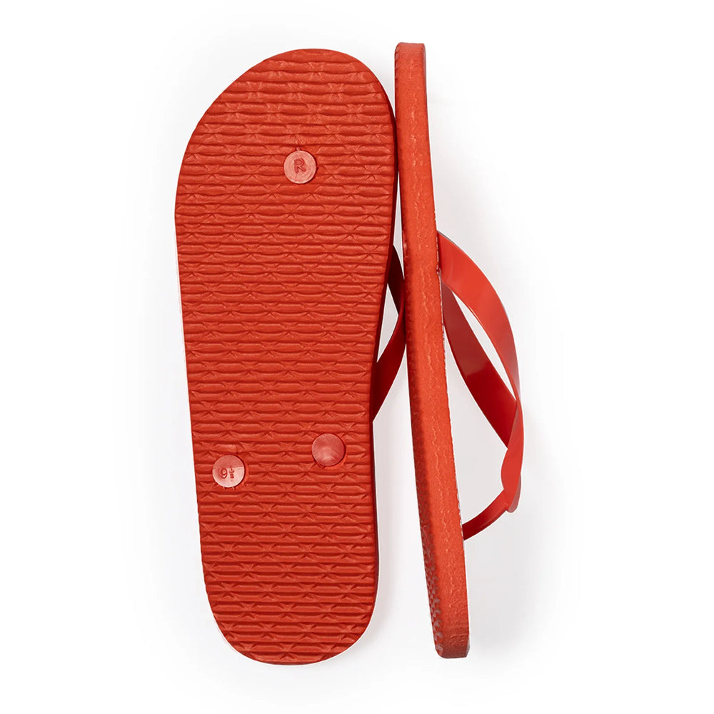 Tweekleurige teenslippers met EVA-zool en PVC-bandjes, Rood - 1721097