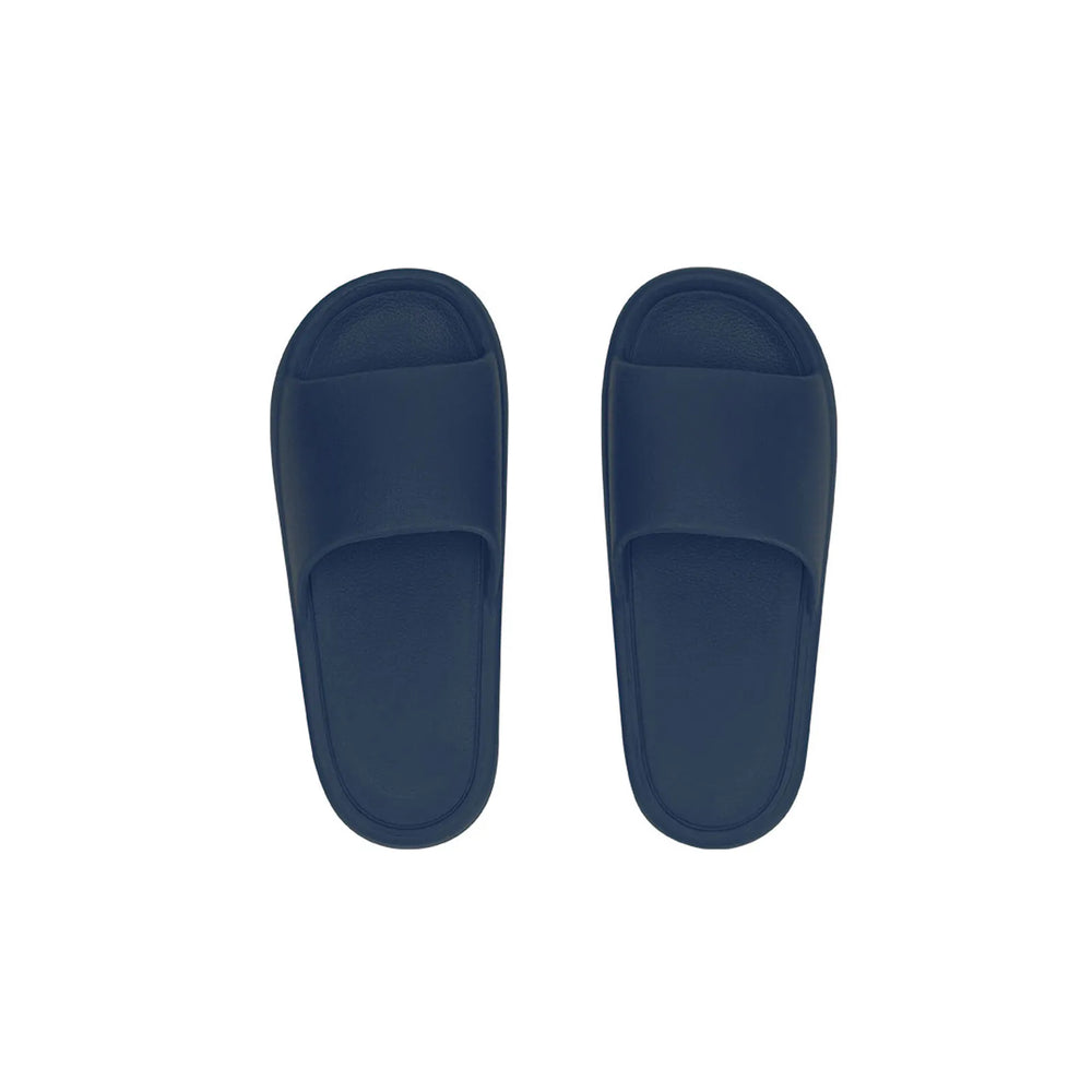 EVA-badslippers met brede bovenband, Marineblauw - 1721487