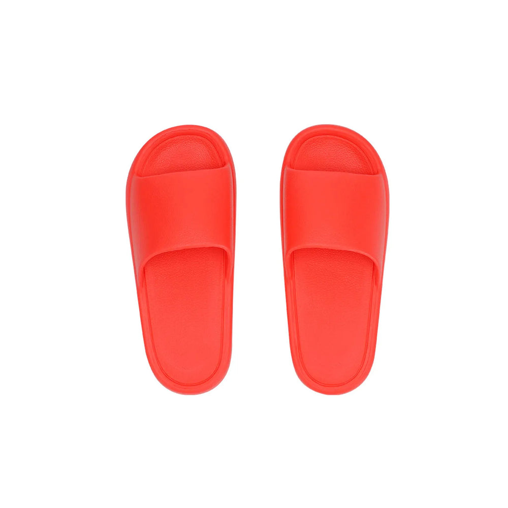 EVA-badslippers met brede bovenband, Rood - 1721487