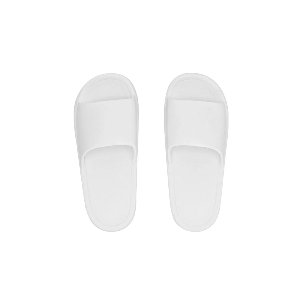 EVA-badslippers met brede bovenband, Wit - 1721487