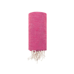 Duurzame Pareo Handdoek van Gerecycled Katoen en RPET - Fuchsia