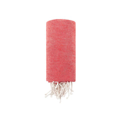 Duurzame Pareo Handdoek van Gerecycled Katoen en RPET - Rood