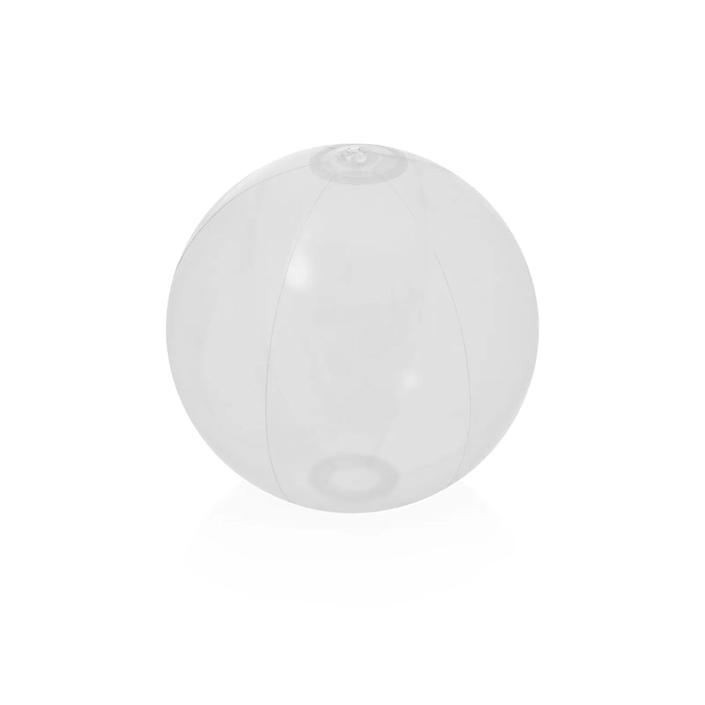 Transparante opblaasbare strandbal van PVC 280 mm, Wit - 174409