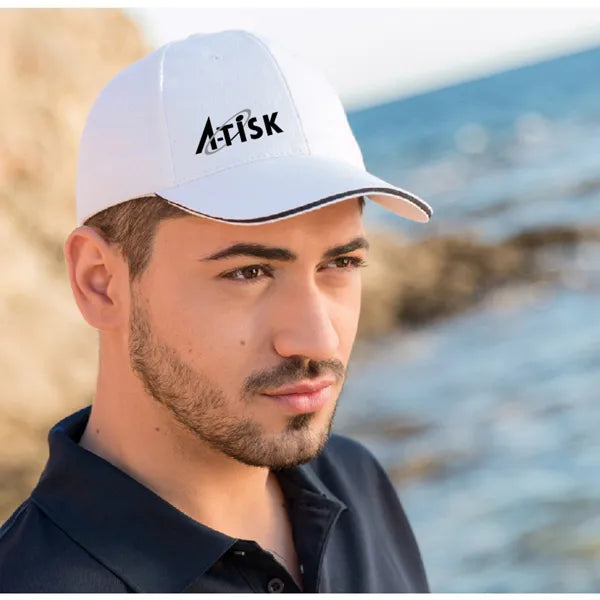 gekleurde bies cap 6 panelen wit sfeer foto 174675