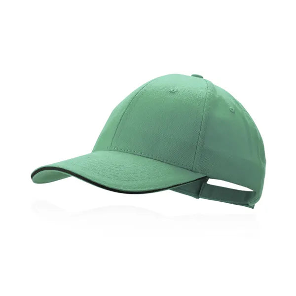 Pet met contrasterende bies, Groen - 174675