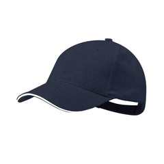 Caps met Gekleurde Bies - Navy