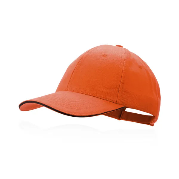 Pet met contrasterende bies, Oranje - 174675