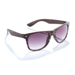 Zonnebril met houtlook en UV400-bescherming zijaanzicht, Bruin - 174748