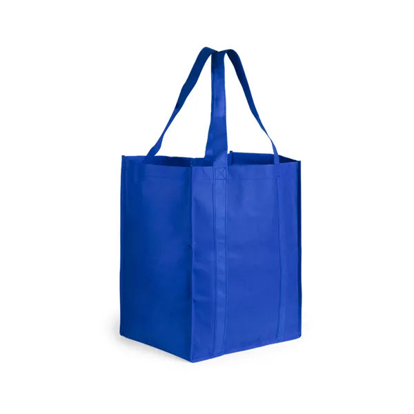 Non-woven xl tas met lange hengsels, Blauw - 176106