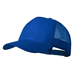 trucker cap 5 panelen polyester super snel blauw 176337s