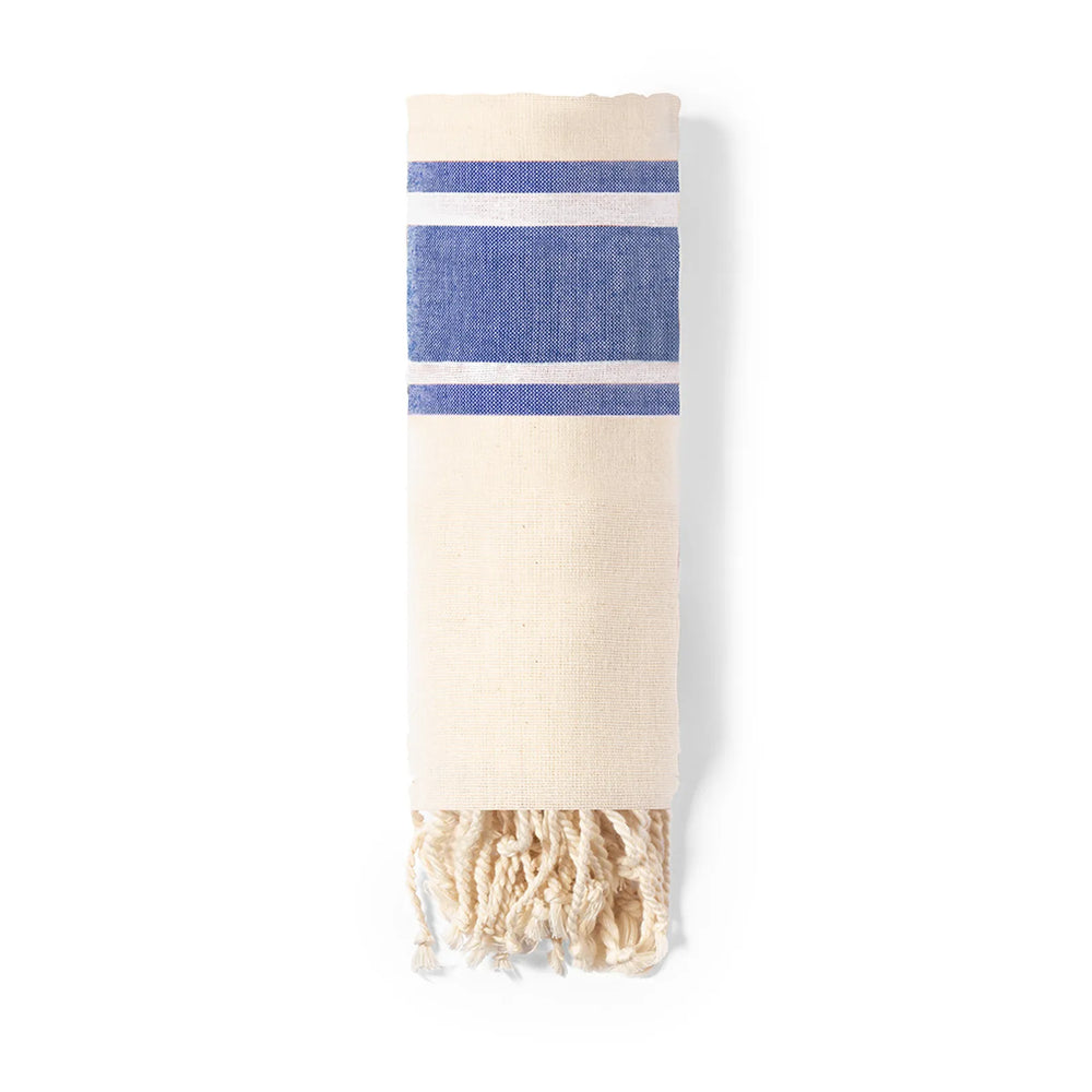 hamamdoek handdoek organisch katoen blauw 176427