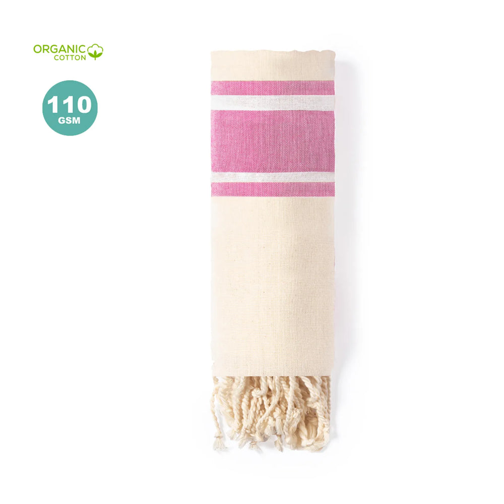 hamamdoek handdoek organisch katoen roze 176427