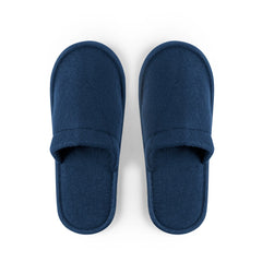 Hotelpantoffels van katoen en polyester - Marineblauw