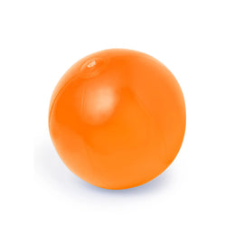 Opblaasbare PVC strandbal in diverse kleuren en designs oranje 178094