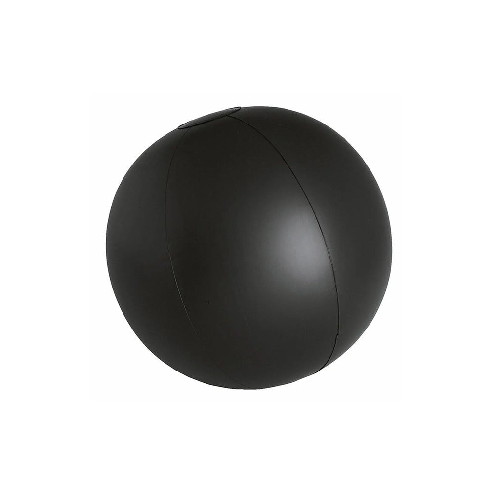 Opblaasbare PVC strandbal in diverse kleuren en designs zwart 178094
