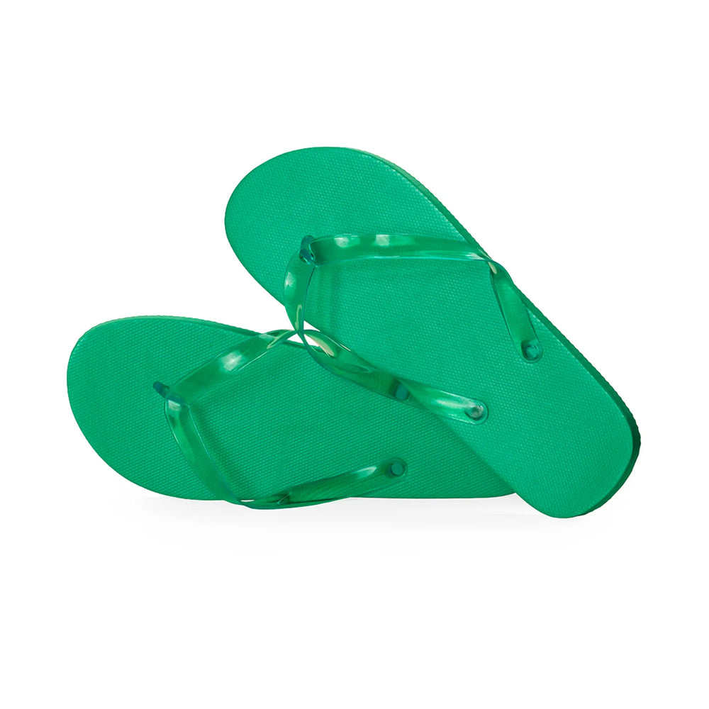 Teenslippers met EVA-zool en PVC-bandjes, Groen - 178884