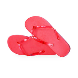 Teenslippers met EVA-zool en PVC-bandjes, Rood - 178884