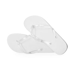 Teenslippers met EVA-zool en PVC-bandjes - Wit