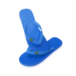 flip flops met Braziliaanse vlag stevig EVA PVC blauw 179343
