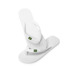 Flip-Flops met Braziliaanse Vlag – Stevig EVA & PVC - Wit