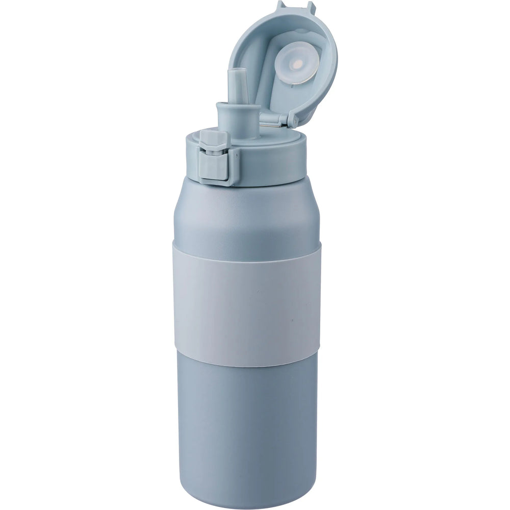 Sensio Kati dubbelwandige RVS-drinkfles 800 ml geopend, Pastelblauw - 181172550