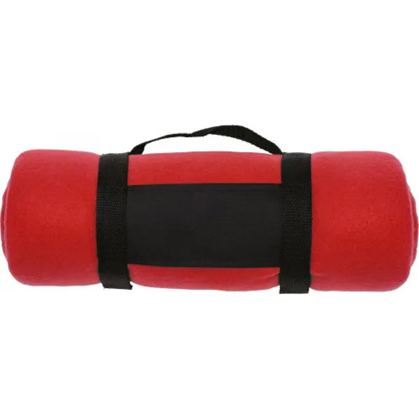 fleece deken 165grm2 handgreep rood 181761