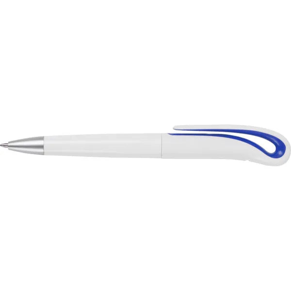 balpen kunststof zwart schrijvend wit kobaltblauw 182442
