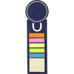 Kartonnen Boekenlegger Clay – Met Zelfklevende Memoblaadjes - Blauw