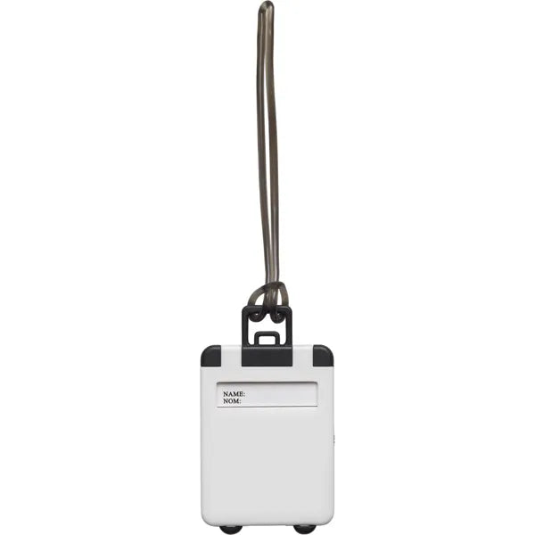 bagagelabel abs met ophangkoord wit 183167