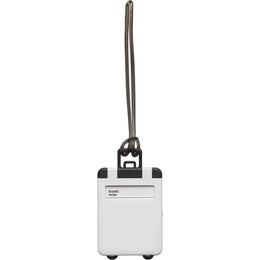 bagagelabel abs met ophangkoord wit 183167