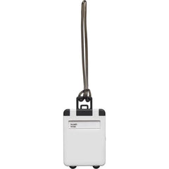 Kunststof Kofferlabel met Flexibel Ophangkoord - Wit