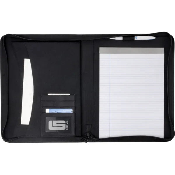 documentenmap a4 rits zwart open 183403