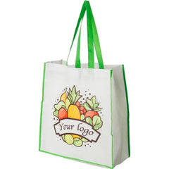 Non-woven Draag-/Boodschappentas met Gekleurde Rand | Groen