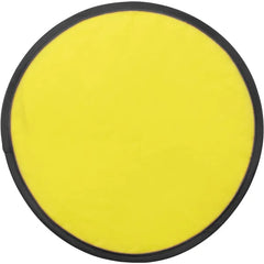 Opvouwbare nylon frisbee met hoesje - Geel