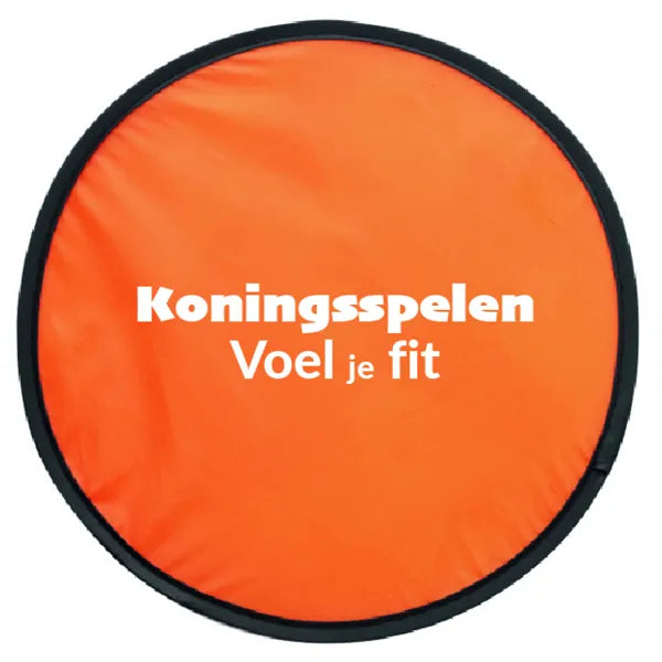 Frisbee opvouwbaar nylon oranje met logo 183710