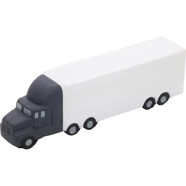Antistressvrachtwagen van PU-schuim schuin van voren, Wit en zwart - 183712