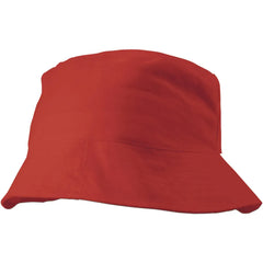 Zonnehoed van Katoen | Vissershoed - Rood
