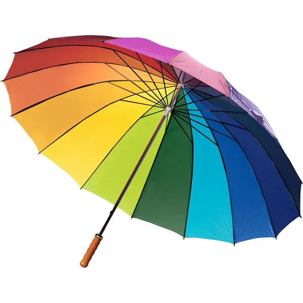 regenboogparaplu handmatig nylon zijkant 184058