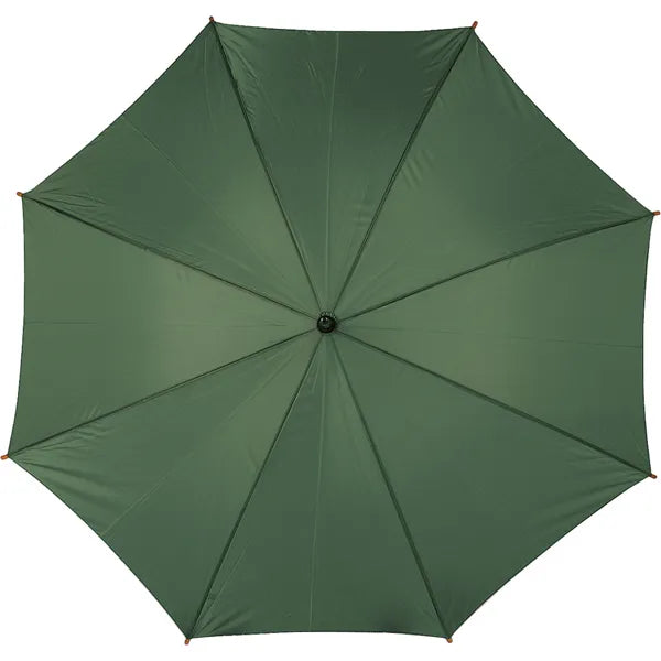 Klassieke automatische paraplu met klittenbandsluiting, Groen - 184070