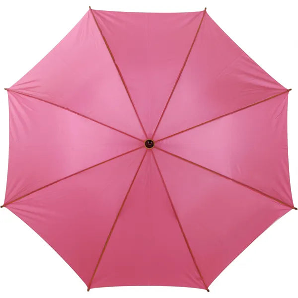Klassieke automatische paraplu met klittenbandsluiting, Roze - 184070