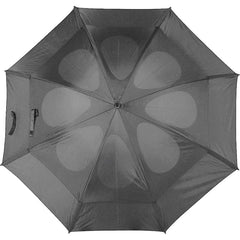 Handmatige Stormparaplu - Polyester, Dubbele Laag, Met Hoes - Zwart