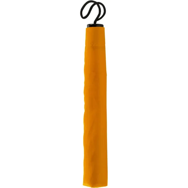 opvouwbare paraplu handmatig polyester oranje ingepakt 184092
